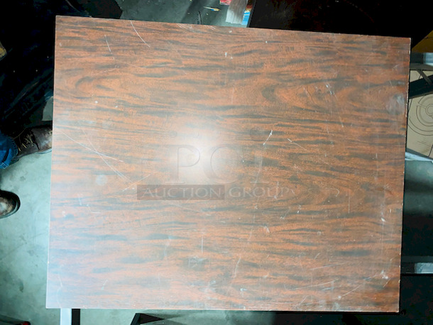 CIRCLE GETS THE RECTANGLE! Pair of Wood Table Tops.

Round Top - 24"
Rectangle - 24"x30"x1"  - Image 2 of 3
