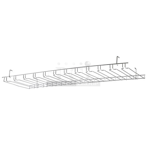 BRAND NEW SCRATCH & DENT! Regency 460CBGR11 18" x 48" 11 Slot Chrome Wire Bar Glass RackS. 9X Your Bid - Image 2 of 3
