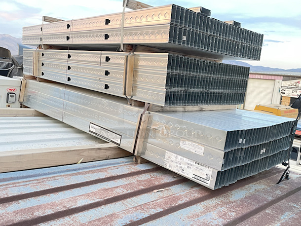 HUGE LOT!!! ClarkDietrich ProTRAK® 25 (15mil) 3-5/8in x 1-1/4in x 10ft Drywall Track  1-1/4" LEG HEM, Galvanized Steel, 362PDT125-15 25ga Equivalent , 50ksi, G40 - Unpunched. 180x Your Bid
 - Image 5 of 5