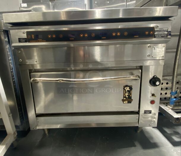 Montague model 136XLB/M14-14.0 Legend Heavy Duty Induction Range with gas oven