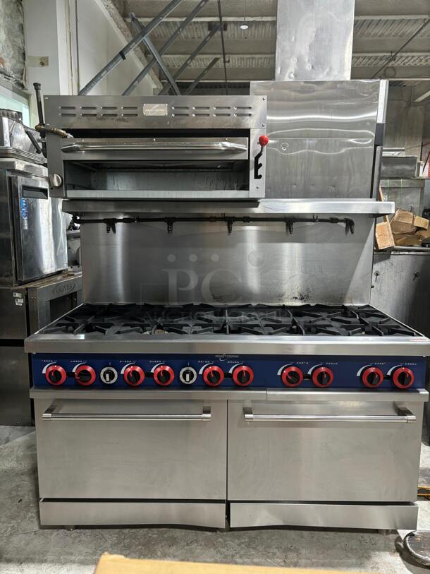 WoW!! rocket cooking 10 Burners Dual Oven Salamander Broiler and ansul connection bu - Image 2 of 5