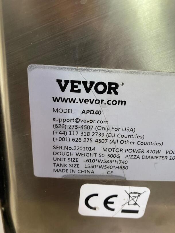 VEVOR Pizza Dough Roller Sheeter, 3-15 Inch Automatic Commercial Pizza Press, 390W Electric 260 Per Hour Dough Roller, Stainless Steel Adjustable Thickness Dough Machine, for Pasta Maker Equipment
 - Image 3 of 5