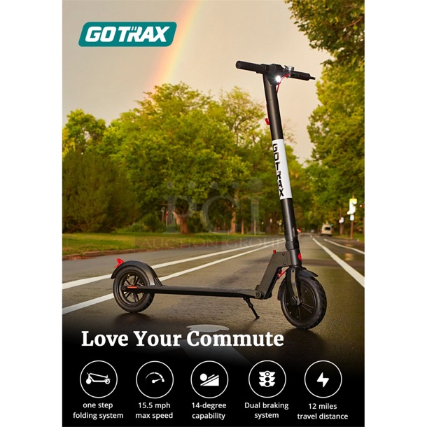 Gotrax Rival Electric Scooter, 8.5" Pneumatic Tire, Max 12 Mile Range and 15.5Mph Speed, 250W Foldable Escooter for Adult, Black - Image 7 of 8
