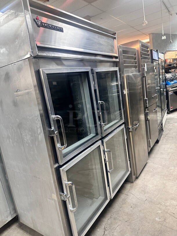 Victory RA-2D-7 53" W Four-Section Four Door Reach-In Refrigerator 115 Volt Tested and Working - Image 2 of 8