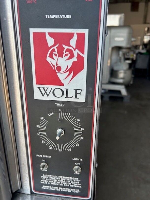 Wolf WC4GD-11D3 Single Deck Full Size Natural Gas Convection Oven - 50,000 BTU One Stand Working - Image 6 of 9