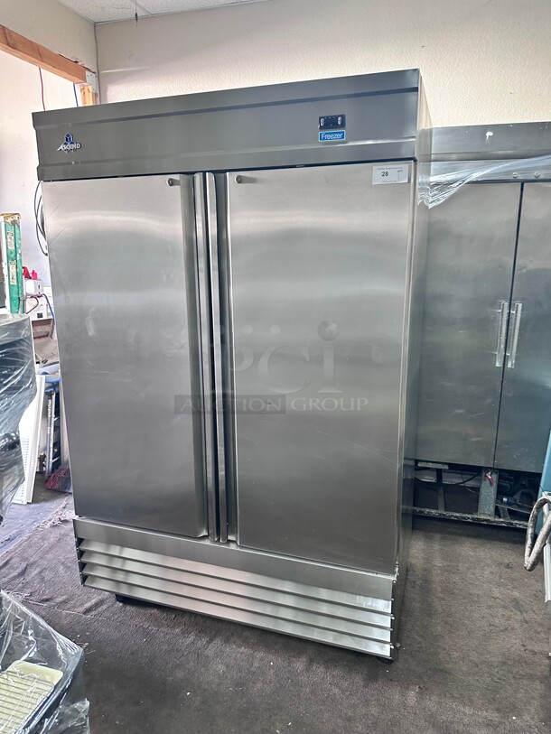 Ascend JFD-48F 48 Cu.Ft Commercial Freezer Reach-In w/ 2 Stainless Doors 115 Volt  - Image 3 of 9