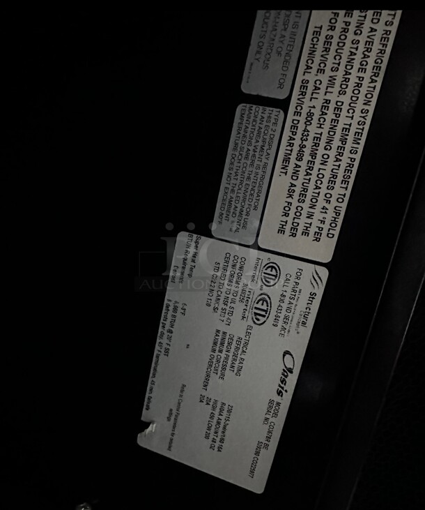 Working Structural Concepts HECO3678R Oasis 36 inch High Environment Refrigerated Air Curtain Merchandiser  - Image 10 of 10