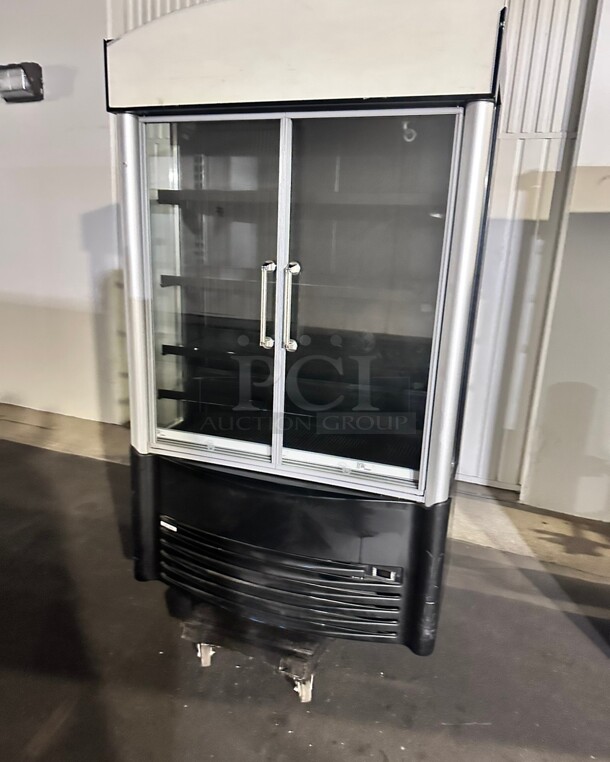 Clean AHT GD XLS Two Glass Swing  Door Merchandiser 115 Volt  - Image 3 of 8
