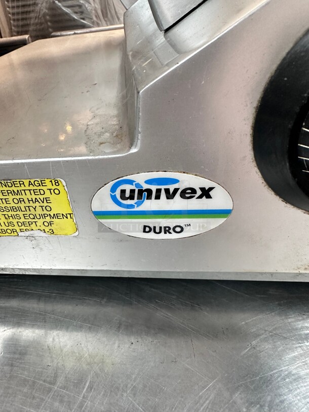 Certified Working! Univex Duro Commercial Meat Slicer With Blade Sharpener 115 Volt NSF  - Image 5 of 7