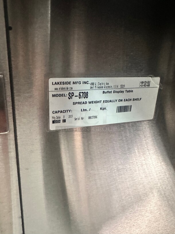 Excellent Condition Lakeside 60 in. Cold Food Table Salsa Bar 115 Volt Tested and Working! - Image 7 of 10