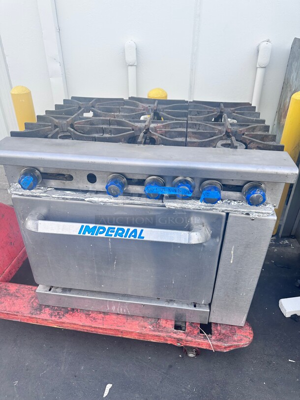 Imperial 36 Inch Gas 6 Burner With Oven 