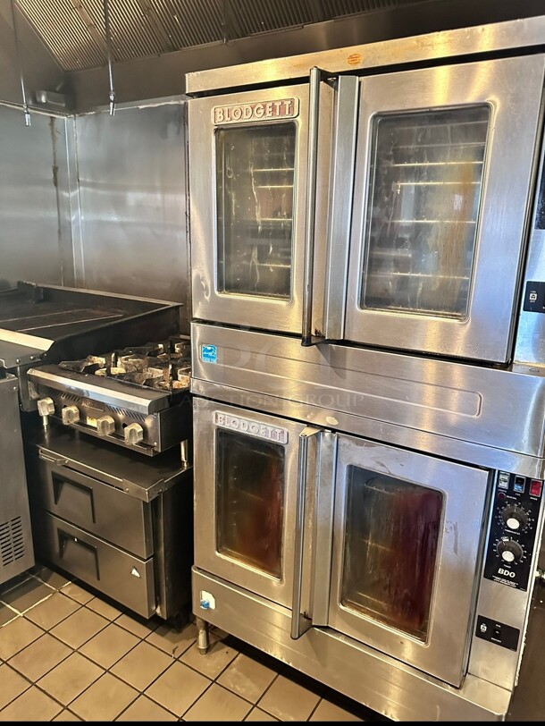 Late Model Blodgett ZEPH-100-G DBL Zephaire Double Full Size Liquid Natural Gas Convection Oven - 100,000 BTU Working - Image 8 of 9