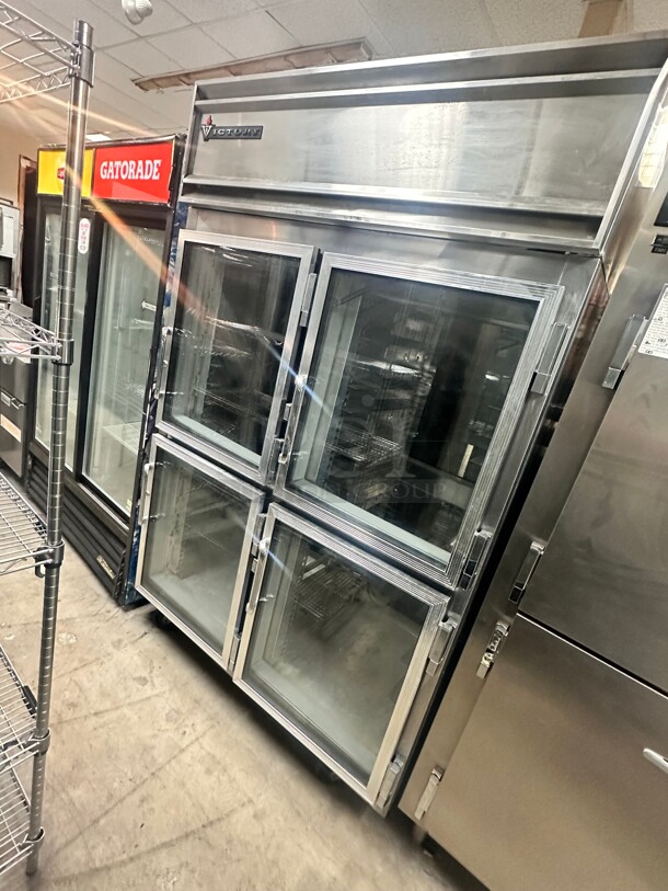 Nice Victory RA-2D-7 53" W Four Door Reach-In Refrigerator 115 Volt Tested and Working! - Image 3 of 6