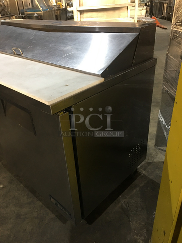 NICE! True Refrigerated Sandwich Prep Table! With Underneath Storage Space! With 2 Drawers! With Poly Coated Rack! With Commercial Cutting Board! All Stainless Steel! On Casters! Model: TSSU6016D2 SN: 8411708 115V 60HZ 1 Phase - Image 2 of 10