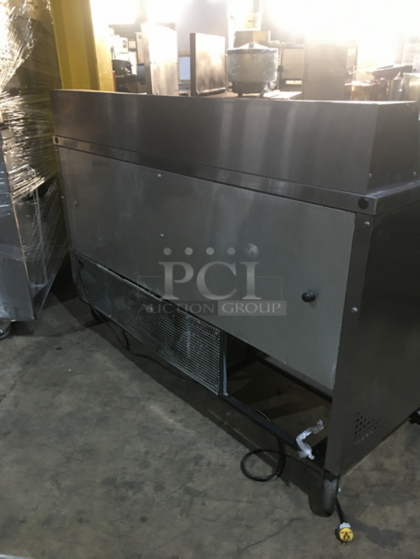 NICE! True Refrigerated Sandwich Prep Table! With Underneath Storage Space! With 2 Drawers! With Poly Coated Rack! With Commercial Cutting Board! All Stainless Steel! On Casters! Model: TSSU6016D2 SN: 8411708 115V 60HZ 1 Phase - Image 3 of 10