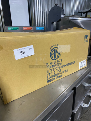 NEW! IN THE BOX! Commercial Countertop 11 Tier Pizza Rack! 2 Racks In Box! 2x Your Bid!