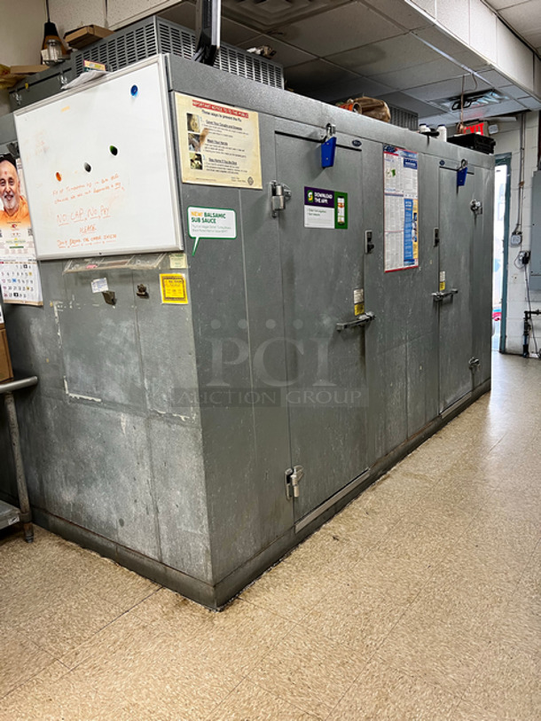 AWESOME! Norlake Commercial Self Contained 6x6 Walk-In Cooler! With Floor! WORKING WHEN REMOVED! Model: KLB66CLSUB SN: 08021650