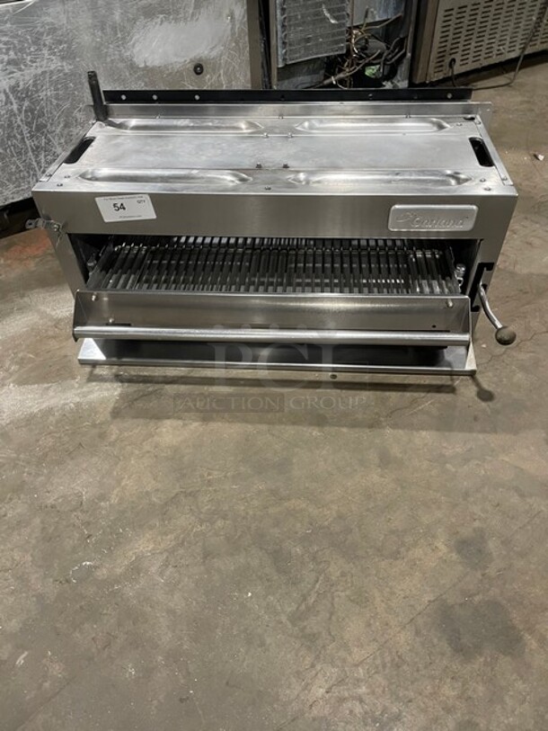WOW! Garland Heavy Duty Natural Gas Powered Wall Mounted Or Over The Range Salamander Broiler! All Stainless Steel!   - Image 1 of 8