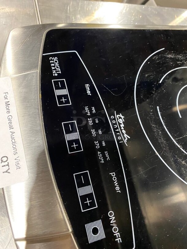 Schott Ceran Countertop Single Burner Induction Cooker! Model: BIR1C 120V - Image 4 of 7