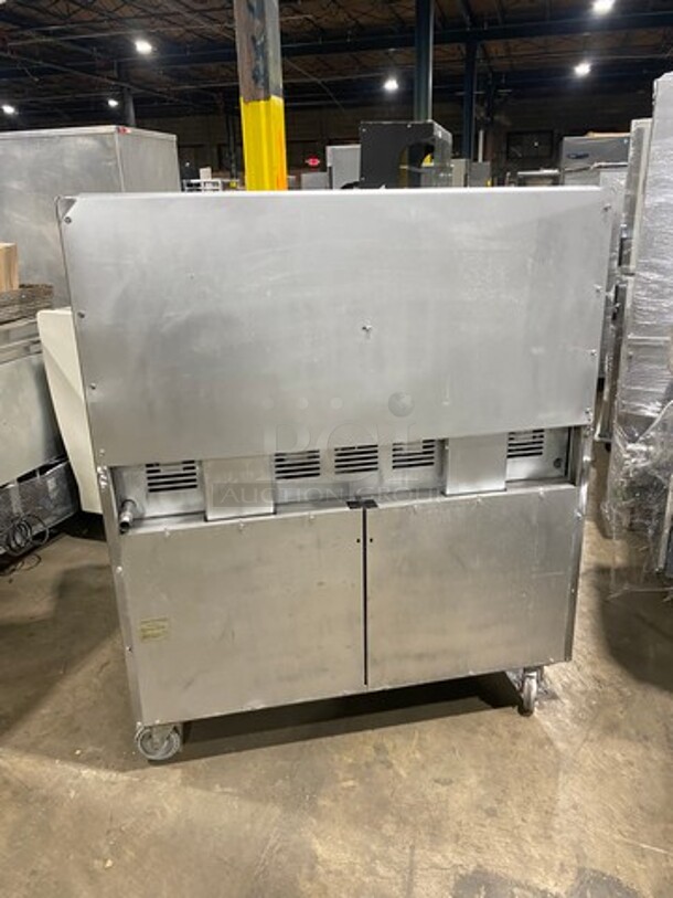 American Range Commercial Natural Gas Powered 8 Burner Stove! With Raised Back Splash And Salamander Shelf! With 2 Oven Underneath! Metal Oven Racks! All Stainless Steel! On Casters! - Image 3 of 10