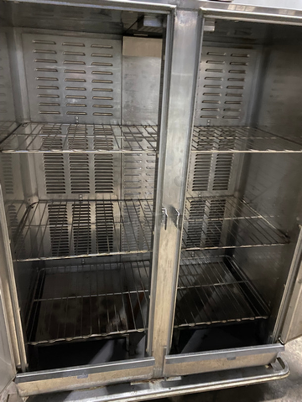 Carter Hoffman Commercial 2 Door Heated Banquet Cart! With Metal Racks! All Stainless Steel! On Casters! Model: BB-1300 SN: 18204380200102831K29 120V 60HZ 1 Phase - Image 5 of 9
