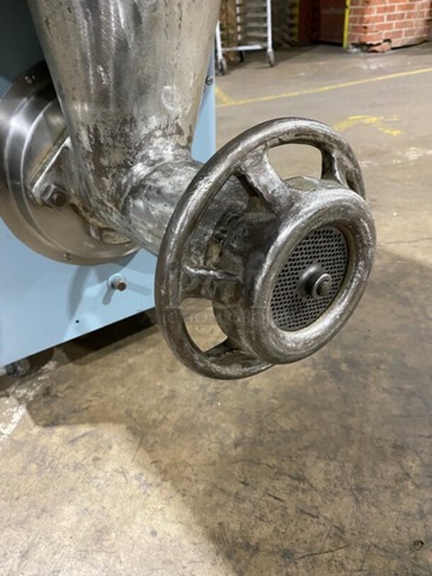 WoW! Hobart Commercial Countertop Heavy Duty Meat Grinder! All Stainless Steel! Model: 4046 SN: 1366555 220V 60HZ 3 Phase! Working When Removed! - Image 6 of 9