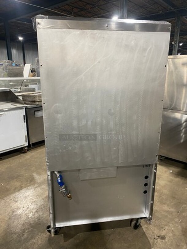 WOW! Jade Range Commercial Natural Gas Powered Plancha Flat Grill! With Raised Back Splash With Double Overhead Shelf! With Oven Underneath! All Stainless Steel! On Casters! - Image 4 of 11