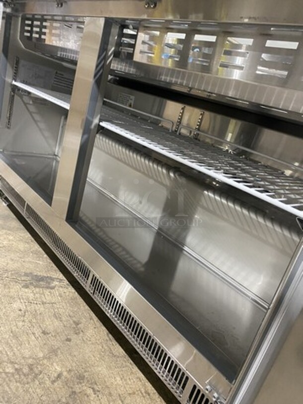 NEW! Scracth-n-Dent! Avantco 60 Inch Mega Top Refrigerated Sandwich Prep Table! With Poly Cutting Board! 115V 1 Phase! Model 178SSPT60MHC! On Casters!  - Image 6 of 11