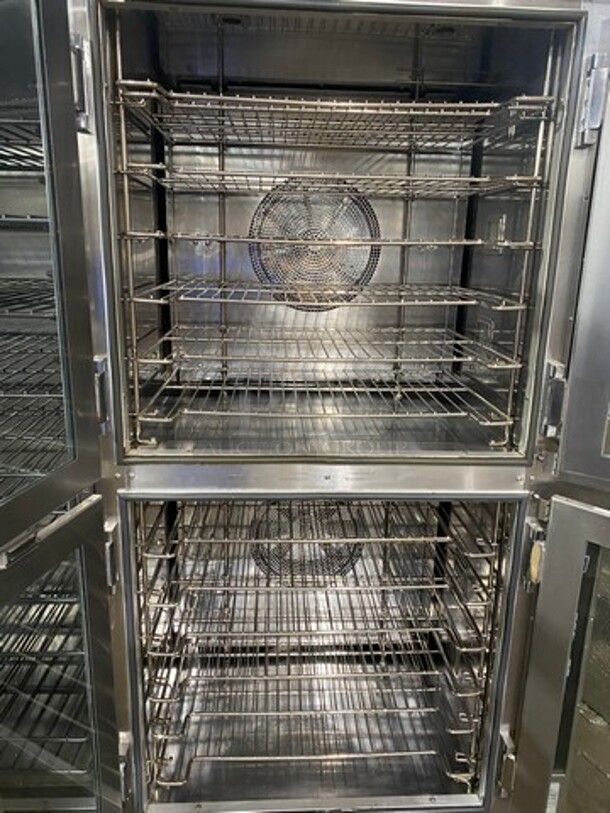 AMAZING! BEAUTIFUL! Doyon Commercial Electric Powered Baking Oven And Proofer Oven Combo! With Steam Injection! With View Through Doors! With Metal Oven Racks! All Stainless Steel! On Casters! WORKING WHEN REMOVED! Model: JAOP12SL SN: 588350001212208V 60HZ 3 Phase - Image 7 of 12