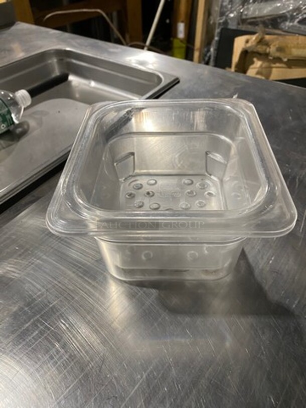 ALL ONE MONEY! Cambro Clear Poly 1/6x4" Food Containers! - Image 2 of 4