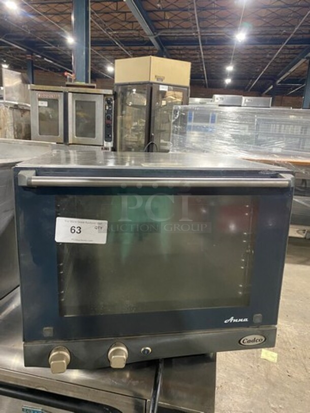 Cadco Unox Electric Powered Commercial Countertop Convection Oven! With View Through Door! Anna Series Model: XAF023 SN: 201300002600 240V