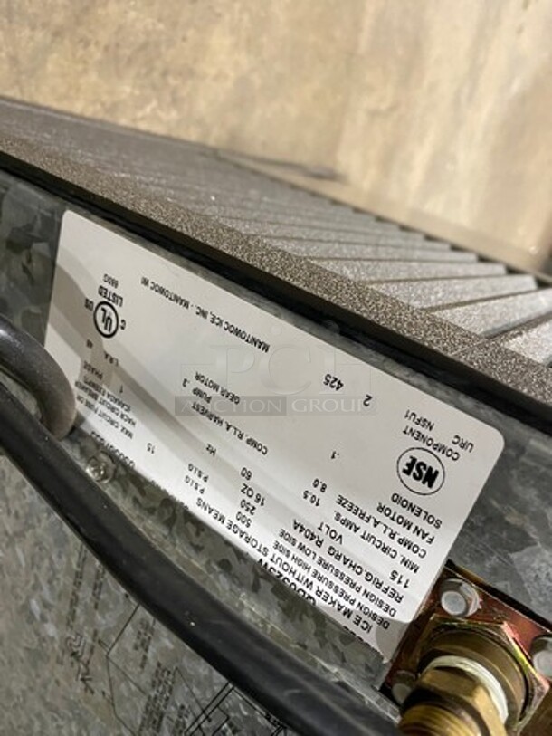 Manitowoc Commercial Ice Making Machine Head! All Stainless Steel! Model: QD0323W 115V 60HZ 1 Phase - Image 5 of 7