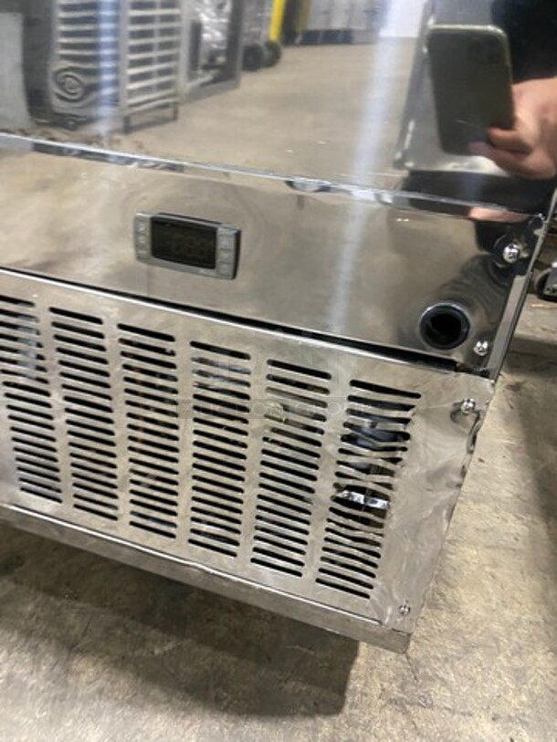 All Star Commercial Refrigerated Open Display Merchandiser! With Small Storage Space Underneath! All Stainless Steel! Model: 6999GTIREFC SN: 0910151 120V 60HZ 1 Phase - Image 7 of 9