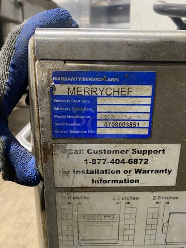 Merrychef Commercial Countertop Rapid Cook Oven! All Stainless Steel! Model: 402S SN: 0708003851 208V - Image 9 of 10