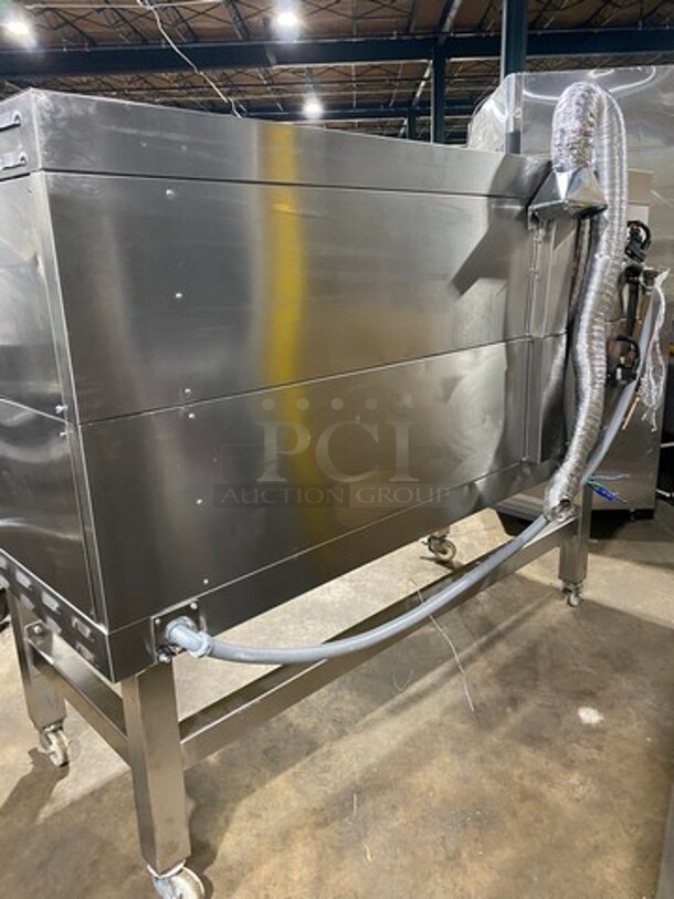 WOW! Revent Commercial Electric Powered Double Deck Baking Oven! All Stainless Steel! On Casters! 2x Your Bid Makes One Unit! - Image 4 of 12