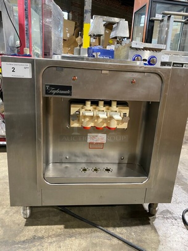 Taylormate Commercial Soft Serve AIR COOLED Ice Cream Machine! All Stainless Steel! On Legs! Working When Removed!