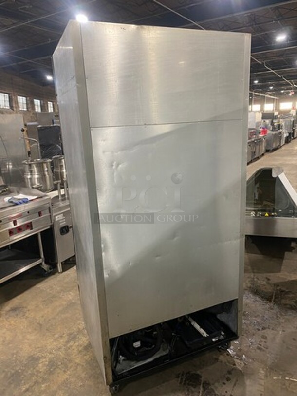 COOL! True Commercial 2 Door Reach In Freezer! With Poly Coated Racks! All Stainless Steel! On Casters! Model: T35F SN: 5079245 115V 60HZ 1 Phase - Image 3 of 9