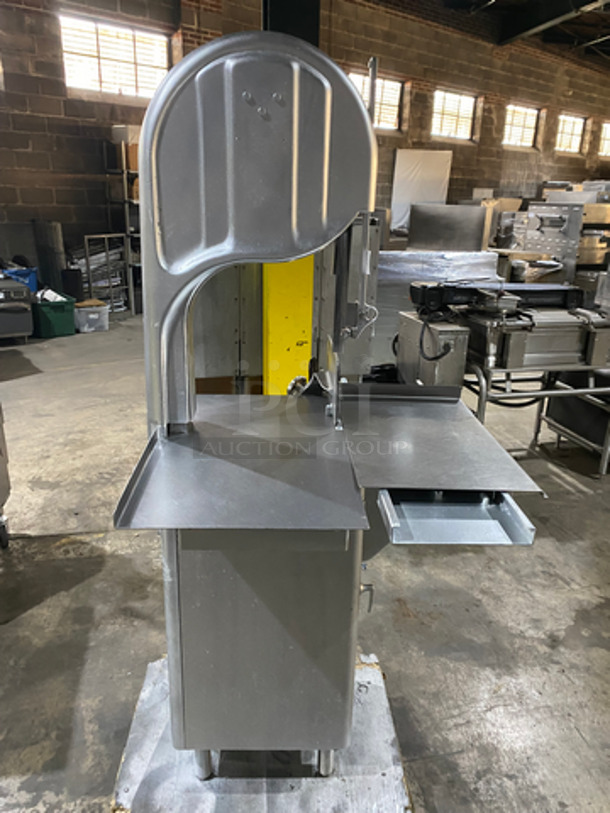 WOW! Biro Commercial Floor Style Heavy Duty Meat Band Saw! All Stainless Steel! 208V 3 Phase! On Legs! - Image 2 of 10