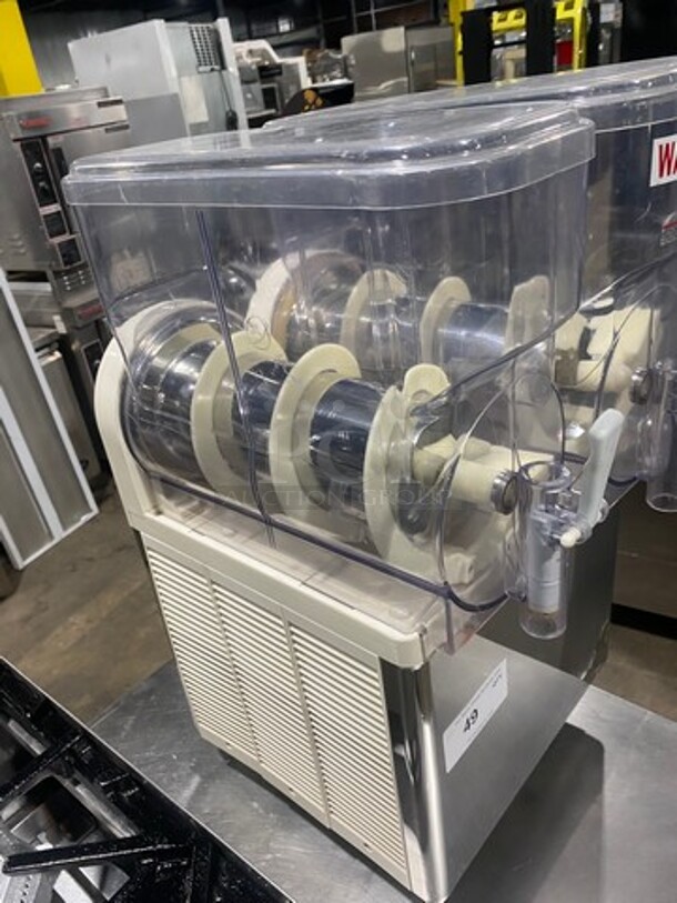 Commercial Countertop 2 Flavor Slushie/ Frozen Beverage Dispenser! Model: XRJ12X2BW 120V 60HZ 1 Phase - Image 3 of 7