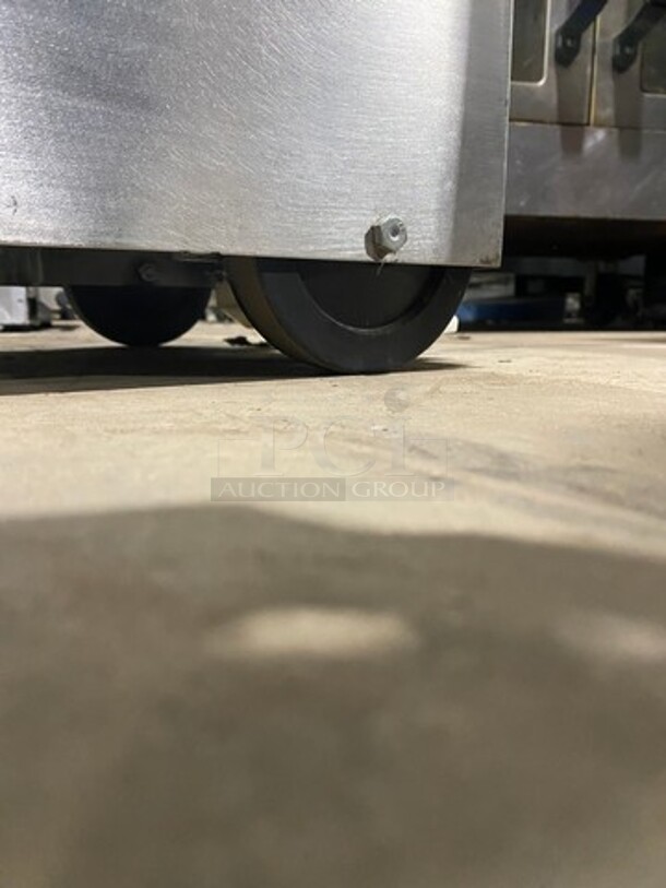 M&E Manufacture Solid Stainless Steel Slicer Stand! On Casters! - Image 6 of 9
