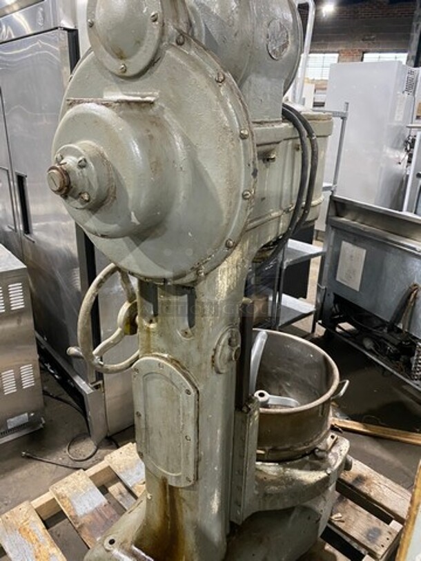 Hobart Commercial Floor Style Heavy Duty Mixer! With Mixing Bowl! With Hook Attachment! - Image 4 of 11