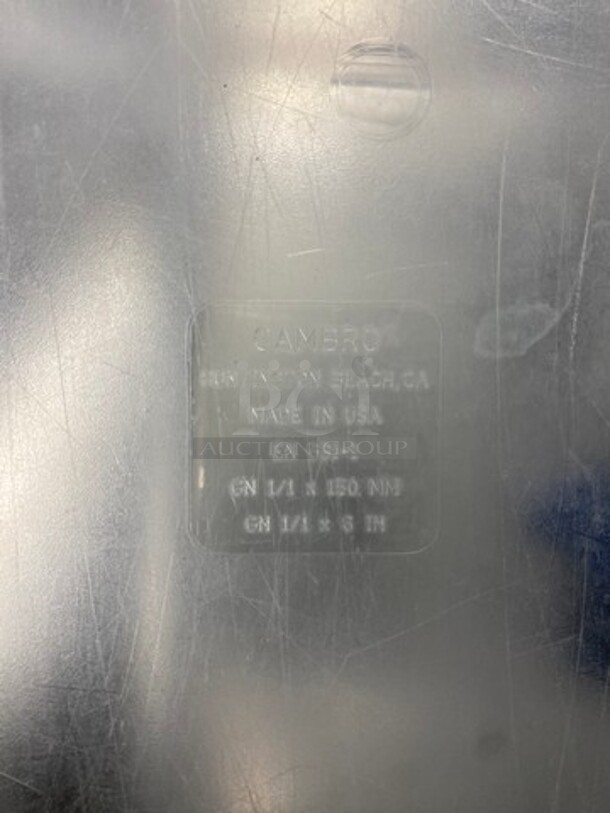 Cambro Clear Poly 1/1x6" Food Containers! 4x Your Bid! - Image 7 of 8