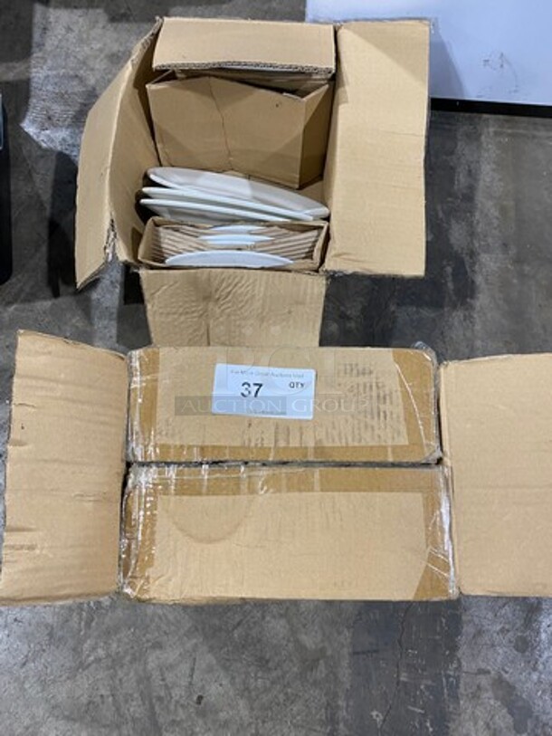 ALL ONE MONEY! Dauerhaft White Oval Porcelain Serving Plates! - Image 1 of 6