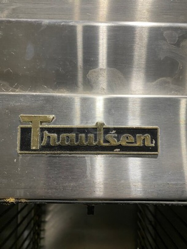 Traulsen Commercial Single Door Reach In Cooler! With Built In Pan Rack! All Stainless Steel! On Legs! - Image 8 of 10