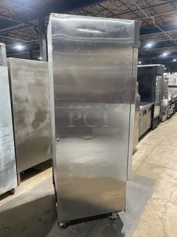 Avantco Commercial Single Door Reach In Cooler! Poly Coated Racks! All Stainless Steel! On Casters! - Image 2 of 8