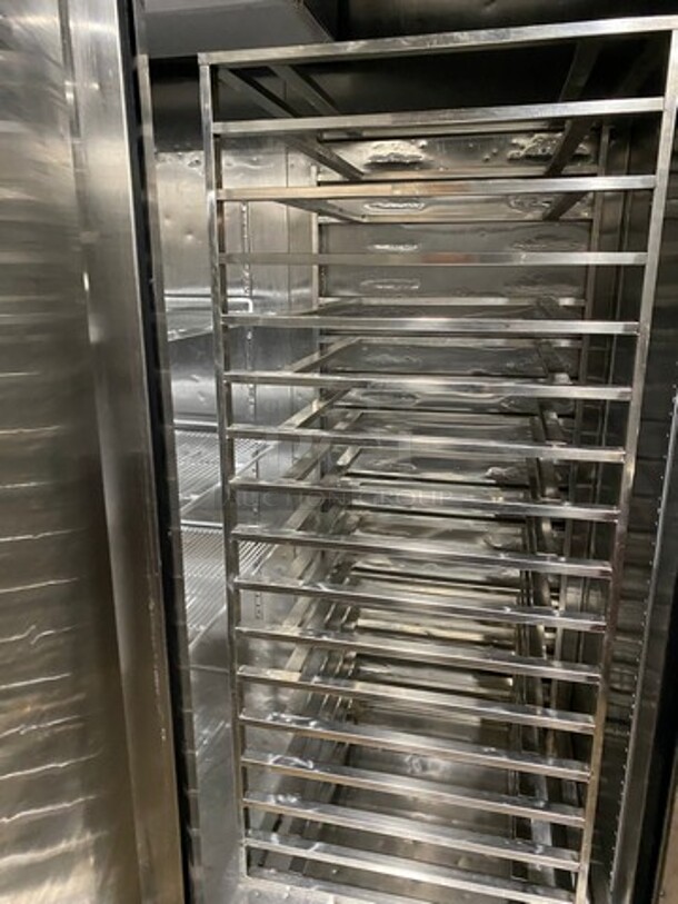 LATE MODEL! 2015 Bison Commercial 3 Door Reach In Freezer! With Poly Coated Racks And Pan Rack! All Stainless Steel! On Casters! Model: MBF8504 SN: BRF71151015K8005 115/208/230V 60HZ 1 Phase - Image 6 of 10