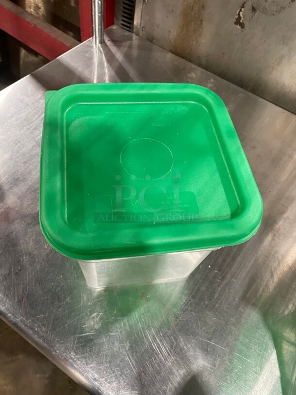 ALL ONE MONEY! Cambro Commercial Poly Food Measuring Bins! With Lids!  - Image 4 of 4