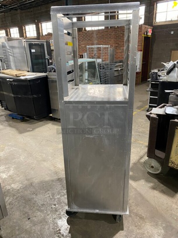 Lockwood Commercial Half Open Half Enclosed Pan Transport Rack! With View Through Door! On Casters! - Image 4 of 5