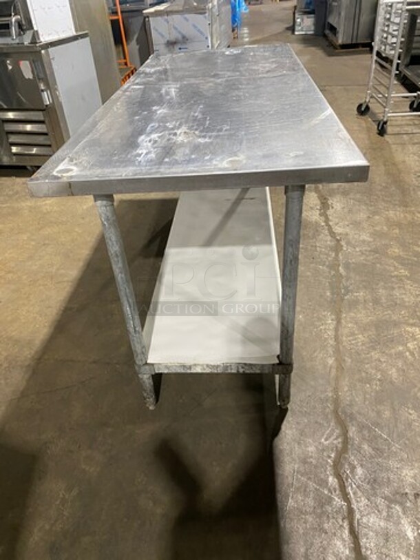 WOW! Universal Solid Stainless Steel Work Top/ Prep Table! With Storage Space Underneath! On Legs! - Image 2 of 7