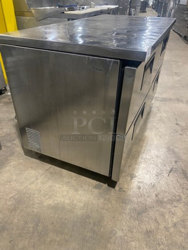 True Commercial Refrigerated 4 Drawer Lowboy Worktop Cooler! All Stainless Steel! On Casters! Model: TUC60D4 SN: 13167501 115V 60HZ 1 Phase - Image 4 of 9